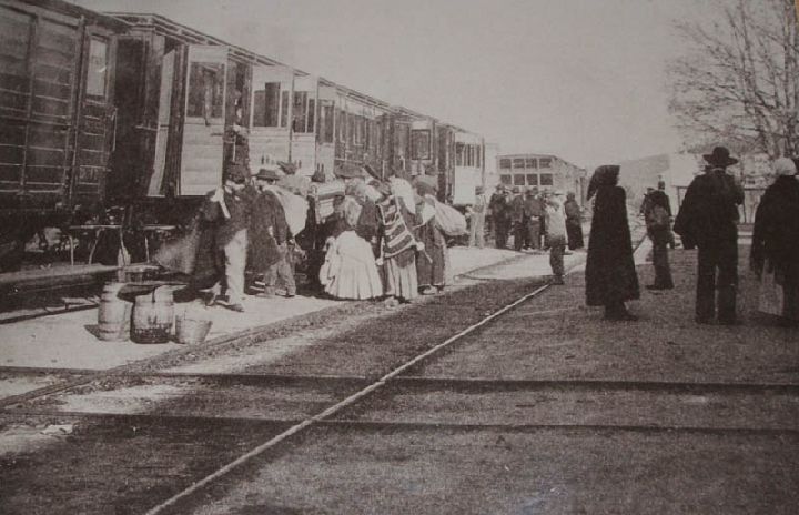 Estación de Almendricos en 1891 (Fuente: Wikipedia)